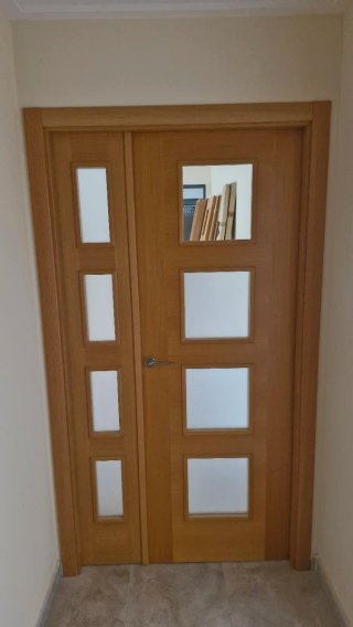 Puertas acabado roble