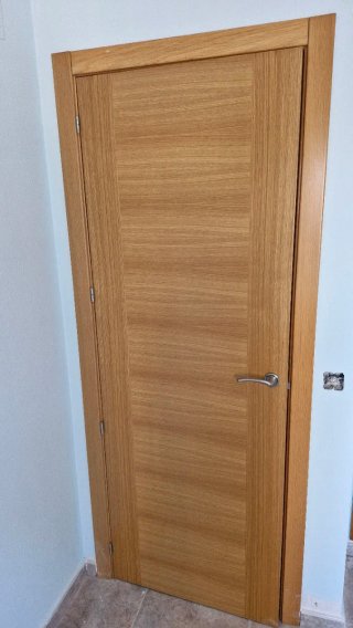 Puertas acabado roble