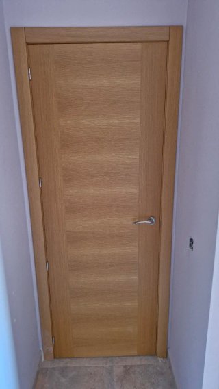 Puertas acabado roble