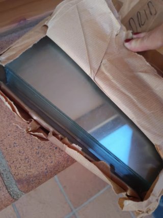 Cristal para puertas o estantes