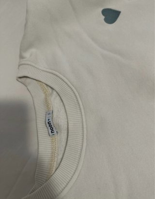 Sudadera Noon Blanca Corazón