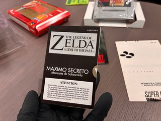 The Legend of Zelda SNES Caja Manuales