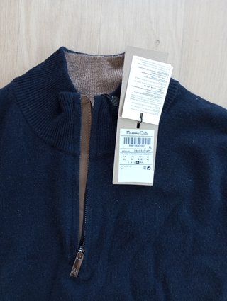 Jersey Massimo Dutti Azul Talla XL