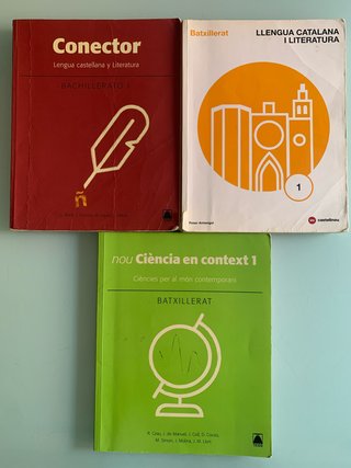 Lote 3 Libros 1r Batxillerat Catalunya LOMLOE
