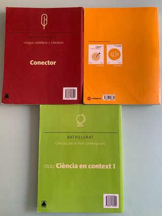 Lote 3 Libros 1r Batxillerat Catalunya LOMLOE
