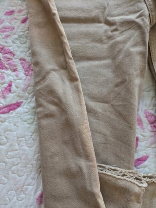 Pantalón ancho beige