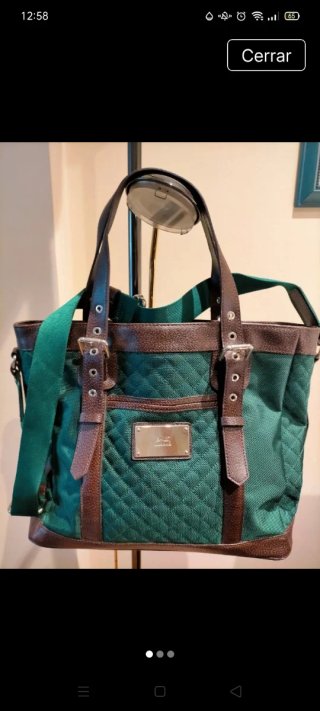 Bolso Bimba y Lola verde y marrón