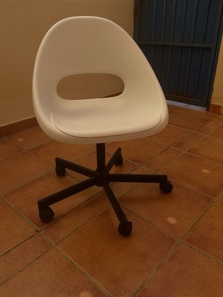 Juego de 2 Sillas de Oficina Blancas