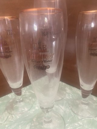 4 Bicchieri Henninger Kaiser Pilsner