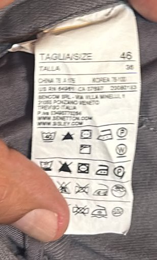 Jeans Benetton Donna Taglia 46 Grigio