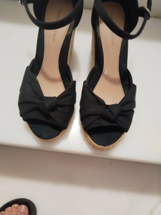Sandalias cuña Sfera negras
