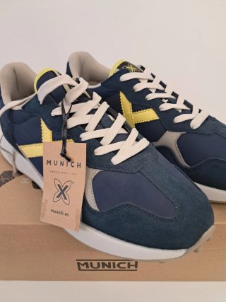 Zapatillas Munich Road Talla 44 Azul/Amarillo