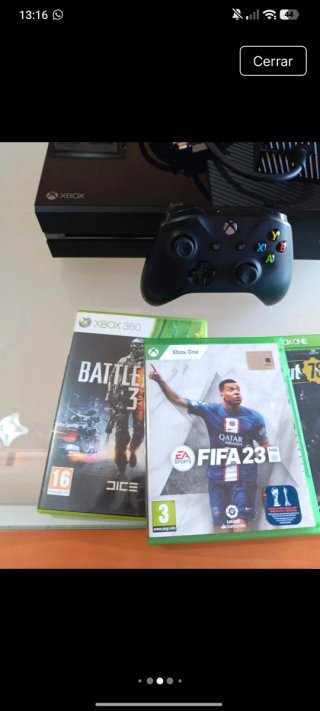 Xbox One Nera + 3 Giochi