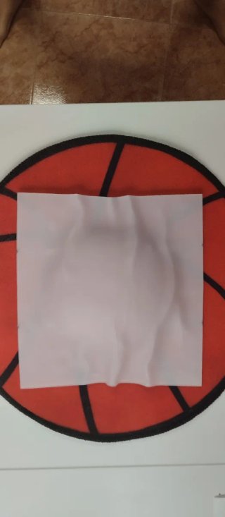Plafón blanco relieve minimalista