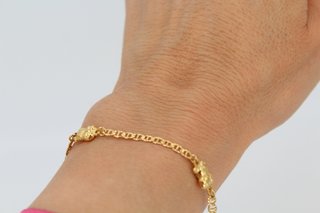 Pulsera Ositos Oro 18k. Ref:042-05-00006