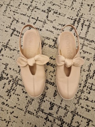 Zapatos cuña Wonders T38 Beige