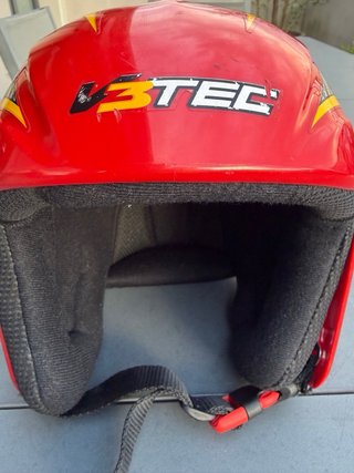 Casco esquí infantil BTEC rojo Talla S