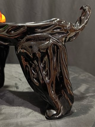 Cane in Vetro di Murano Nero