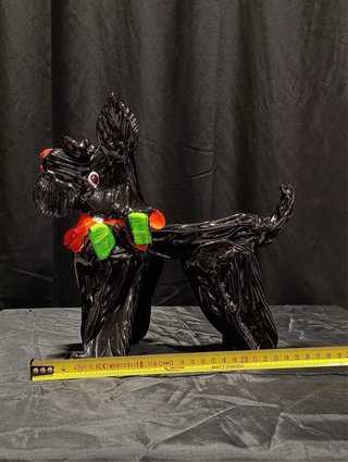 Cane in Vetro di Murano Nero