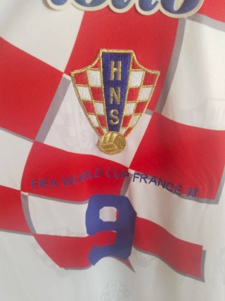 Camiseta Croacia Suker 9 1998