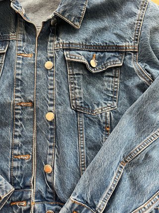 Cazadora oversize vaquera ZARA