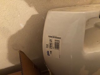 Lavabo de porcelana blanco con pie