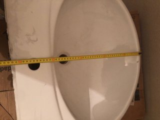 Lavabo de porcelana blanco con pie
