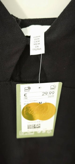 Vestido negro H&M tirantes