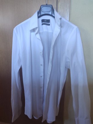 Camisa C&A Algodón Slim Fit Hombre XS