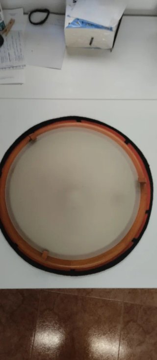 Plafón redondo madera