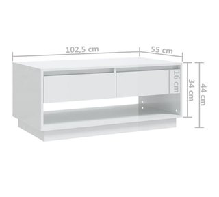Mesa de centro vidaXL madera contrachapada