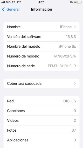 iPhone 6s 32GB Argento
