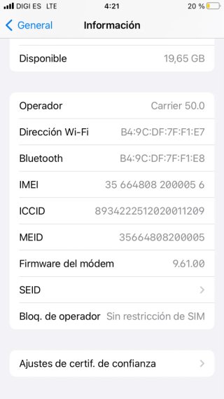 iPhone 6s 32GB Argento