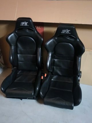 Asientos Deportivos FK Piel Negro para golf mk1/2