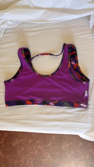 Sujetador Deportivo Zumba Estampado Labios