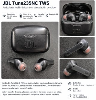 JBL Tune235NC TWS Auriculares Inalámbricos ANC