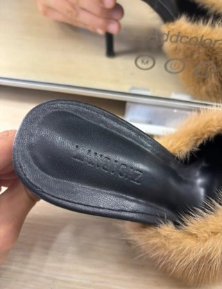 Scarpe con tacco e pelliccia