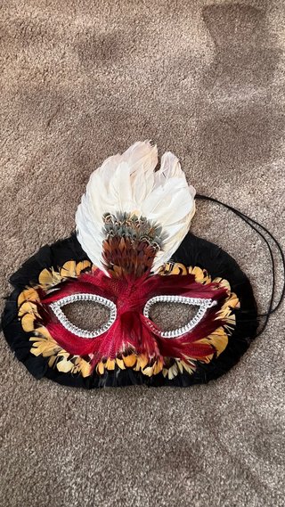 Máscara de Carnaval con Plumas