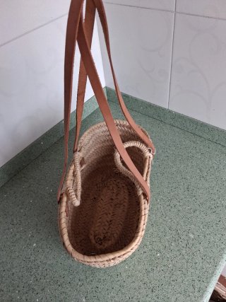 Bolso de playa de paja