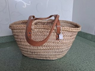 Bolso de playa de paja