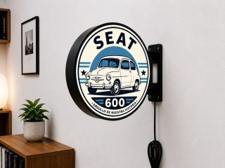 Cartel Luminoso LED Seat 600 Retro