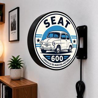 Cartel Luminoso LED Seat 600 Retro