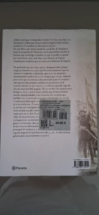 Libro, historia de España contada para escepticos