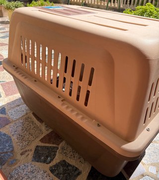 Jaula Transportín Mascotas Viaje Beige