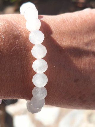 Pulsera Piedra Luna Facetada
