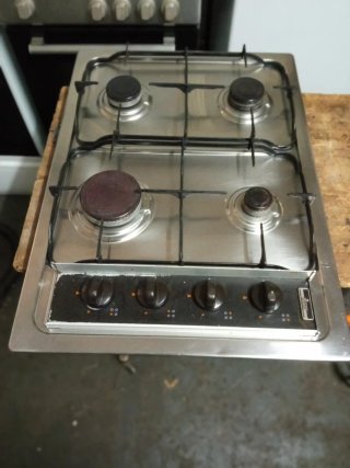 Encimera de gas butano 4 fuegos