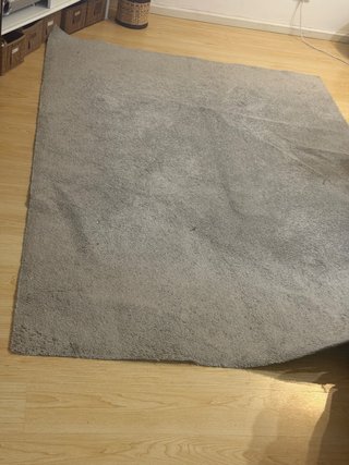 Alfombra rectangular gris 160x 230