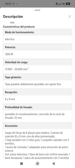 Fresadora Parkside