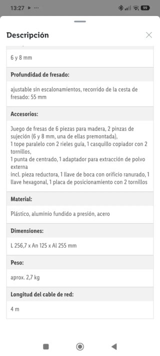 Fresadora Parkside