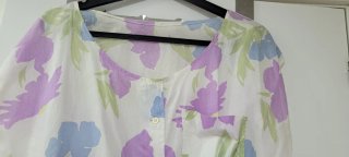 Conjunto Verano Blusa Estampada y Shorts Rojos